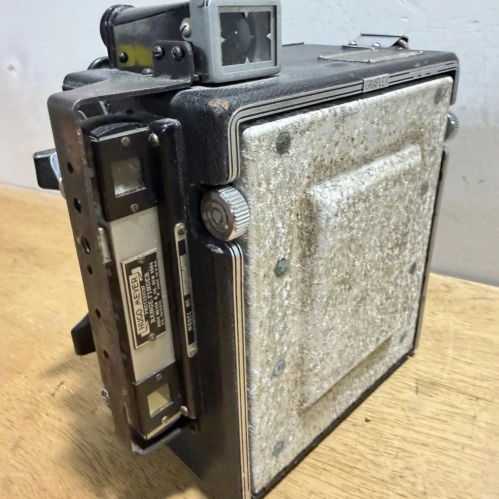 Vintage Graflex Super Graphic 4x5 Large Format Press Camera Body Antique Black